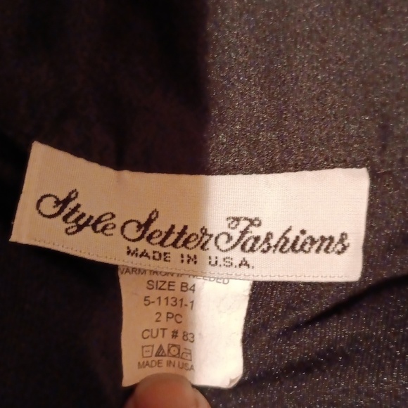 Vintage Style Setter Fashions made in USA 🇺🇸 black dress cardigan - Picture 3 of 4